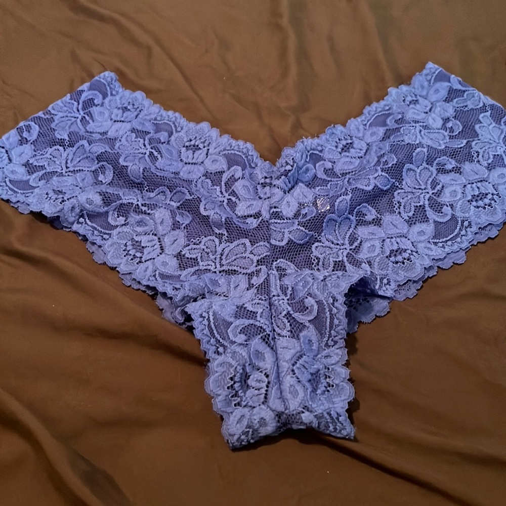 Lacy purple booty shorts by Fredericks of Hollywood